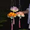 Linterna Creativa Palo Giratorio Lámpara de Loto Niños Hecho a Mano DIY Bolso Paquete de Materiales Lámpara de Loto Estilo Antiguo Celebridad de Internet Estilo Popular