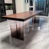 Patas de Mesa Acrílicas Transparentes Pies de Mesa de Comedor Personalizados Patas de Mesa Escritorio de Losa de Roca Escritorio de Oficina Patas de Mesa en Forma de T