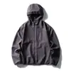 Chaqueta Reflectante Impermeable con Capucha Black Fleet para Exteriores para Hombres y Mujeres, Abrigo para Montañismo y Senderismo de Primavera y Otoño