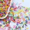Tornillos Autoperforantes de Cuerno Pintado de Colores, Tornillos Metálicos Pintados en Spray, Accesorios para Joyería DIY Colgantes de Perla Ojo de Oveja