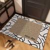 Alfombra de Entrada para Sala de Estar Estilo Europeo Alfombra de Entrada Tapete para Piso Hogar Lavable Vestíbulo Geométrico Lavable Antideslizante Dormitorio