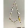 Libro Rojo Pequeño Mismo Estilo Ins Bufanda Amarilla Cadena para Teléfono Móvil Perro Lanyard Colgante de Cuentas CCD DIY Cadena para Colgar Cámara D