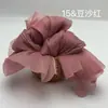 Tela de Organza con Textura Plisada de Poliéster con Patrón de Copos de Nieve, Vestido Camisero Ligero, Tela con Adorno de Encaje Lolita
