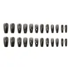 Accesorios para Uñas tipo Hada con Diamantes Negros de Fondo Plano Irregulares Mixtos para Uñas, Uñas Súper Brillantes Usables