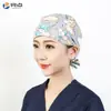 Gorro Quirúrgico Estampado Femenino Algodón Puro Gorro de Enfermera Gorro Baotou Nacido de la Luna Doctor de Clínica Dental y Estomatológica Gorro de Trabajo Masculino