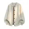 Suéter cárdigan retro estilo Old Money para hombre y mujer Otoño Invierno Holgado Casual Estilo Perezoso Felpa Versátil Prendas de punto Abrigo de punto Moderno