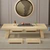 Mesa de Centro Estilo Japonês Mesa Tatami Mesa Baixa Estilo Zen Madeira Maciça Quarto Mesa de Chá para Sentar Mesa Longa de Chão Varanda Mesa Quadrada Pequena