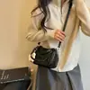 Bolso de mano cruzado simple y elegante tipo bolsa de almohada para mujer, nuevo bolso de hombro de nicho otoño 2026, bolso cruzado moderno y único