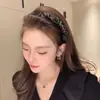 Diadema Estilo Francés Vintage Estilo Chanel Todo Fósforo Famoso de Internet De Gama Alta ins Diadema de Lazo Estilo Francés Tarjeta para el Cabello Tocado