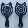 Conjunto de Presente Pente de Massagem com Almofada de Ar Personalizado, Pente de Presente para Mão, Pente com Topo de Caveira Fofo, Pente Oco Pente com Almofada de Ar