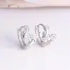 Amazon joyería lote mixto alta calidad AAA circonita incrustada pendientes de oro rosa europeos y americanos pendientes calientes de flor