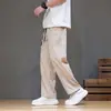 Pantalones Casuales de Seda de Hielo para Hombre Verano 2026, Pantalones Holgados Rectos Estilo Chino para Jóvenes, Pantalones Casuales de Color Sólido de Talla Grande de Moda