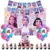 Novo Grupo de Meninas Caça-Bruxas da Amazon Tema Kpop Decoração de Festa de Aniversário Tecido de Fundo Bandeira de Aniversário Inserção de Balão
