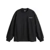 Roupas Masculinas Beijie 2026 Primavera Novo Estilo Estampa Desconstruída nas Costas Gola Redonda Moletom Pulôver Masculino Camiseta de Manga Longa