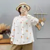 Colección Primavera 2026: Camisa de Manga Larga Bordada Acolchada Estilo Artístico para Mujer, Top Casual Adelgazante de Botones al Frente Venta al por Mayor