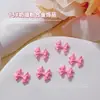 Joias para Nail Art Laço Rosa Popular na Internet Liga de Metal Cruz Amor Gravata Borboleta Decoração de Nail Art Acessórios