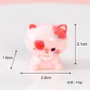 Mini Figura de Gato Lindo de Resina para Halloween Dibujos Animados Fantasma Gatito con Vendaje Caja Sorpresa Decoración de Escritorio
