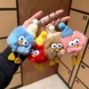 Llavero de Bola de Carbón Lindo Colgante de Peluche Conejo Rex Regalo Colgante de Pato Dibujos Animados Coche Bolsita Regalo para Estudiante