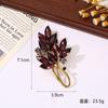 Broche retro europeo y americano, venta al por mayor, alfiler de aleación de diamantes de imitación de alta gama, accesorios de ramillete floral para vestido de fiesta