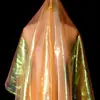 Tecido de Organza Iridescente Colorido Plano Criptografado em Estoque para Fantasias de Performance de Primavera e Verão, Artesanato, Fio Decorativo, Materiais DIY