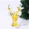 Artesanato com Cola para Pedras de Cristal Transfronteiriças Decorações de Galhos de Cervo de Natal Lembranças de Cabeça de Veado Quartzo Rosa Ametista