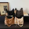2026 Bolso Tote Nuevo de Estilo Universitario de Moda Bolso Cruzado Casual Grande de Primavera Bolso Retro Maillard para Mujer