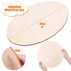 Venta al por mayor del fabricante Bricolaje Disco de Madera Corte Láser Disco de Álamo Chip de Madera Redondo Hecho a Mano para Niños Materiales Didácticos
