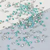 Azul Lago Brillante Circonita Fina Mini Pequeña Biselada Fondo Plano Joyería para Uñas Diamante Marquise Gota de Agua Joyería de Diamante