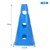 Cono Cuadrado de Fondo con Agujeros de 23 cm Cono de 9 Pulgadas con Agujeros Equipo de Entrenamiento de Fútbol Cono Marcador de Obstáculos