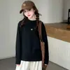 Blusa Térmica de Fleece Base para Meninas Outono Tardio 2026 Nova Infantil Quente para Crianças de Tamanho Médio a Grande Camiseta de Manga Longa Gola Alta Outono/Inverno