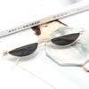 2019 Novo estilo AliExpress personalizado óculos pequenos tendência óculos de sol masculinos e femininos moda armação de metal óculos de sol espelho plano europeu e americano