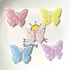 Mariposa Transparente Simulada con Puntos Polka Accesorios de Resina para Manualidades Pasador Decoración de Zapatos Llavero Colgante Materiales