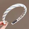 Faixa de Cabeça com Coroa Alta para Mulheres, Novo Estilo com Toque de Luxo, Faixa de Cabelo Larga Versátil para Sair, Acessório de Cabelo para Lavar o Rosto