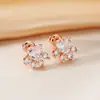 Pendientes Populares de Moda Transfronterizos con Orejas de Gato Lindas para Mujer, Pendientes Exquisitos Simples de Nicho, Pendientes de Lujo Ligero de Gama Alta al por Mayor
