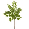Folhas Artificiais Decorativas, para Interior e Exterior, Mudança de Cor, Madeira, Exibição em Janela, Paisagismo, Casa, Cor de Outono Artificial, Folhas de Madeira de 2 Galhos
