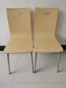 Sillas Curvadas de Acero Inoxidable para Bares de Snacks, Restaurantes, Comedores Escolares, Sillas para Comedor de Personal, Sillas de Computadora, Sillas de Capacitación, Sillas de Reunión