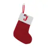 2025 Exportación Spot Calcetines Navideños Exquisitos Calcetines Navideños Tejidos de Lana Calcetines con Letras Colgante Navideño Bolsa de Regalo Venta al por Mayor