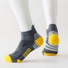 Meias Esportivas Profissionais Masculinas para Corrida de Maratona Terry Espessadas Amortecedoras Antiderrapantes Meias Curtas para Cross-Country Montanhismo Basquete
