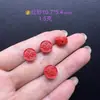 Accesorio de Paz de Sándalo Rojo Natural de Alto Contenido, Pulsera DIY de Buena Suerte y Riqueza, Etiqueta Pequeña Redonda, Cinabrio