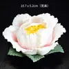 Flor de Loto, Flor de Peonía, Decoración Cerámica Hecha a Mano Inspirada en el Zen Fragante, Adorno para Mesa de Café, Regalo para Oficina en Casa