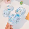 Sandalias de Cristal con Mariposas para Niñas 2026 Verano Nuevos Zapatos de Princesa con Lentejuelas para Niños Medianos y Grandes Sandalias de Playa Molino de Viento