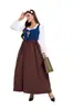 Vestido de Performance de Corte Europeu e Americano Período Medieval Renascentista Fantasia Oktoberfest Vestido Dirndl Bávaro