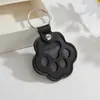 Llavero de Pata de Gato para Mascota de Cuero, Colgante Lindo de Dibujos Animados para Guardar Pelo de Perro y Gato, Adorno Personalizado de Moda