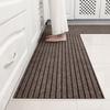Tapete Longo Absorvente de Água e Óleo Resistente a Manchas para Cozinha, Entrada, Interior e Exterior, Capacho Removedor de Poeira, Tapetes de Piso Antiderrapantes para Entrada