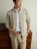 Sudadera con cremallera y cuello alto yingao para hombre, nueva, primavera y otoño, juvenil, casual, estilo old money, chaqueta abrigo de punto