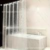 Cortina de ducha con forma de cubo de agua 3D transfronteriza, diseño de seda, impermeable, para baño, con guijarros, estéreo, disponible en comercio exterior.