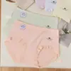41.5-67.5kg Piezas de Rayón 10A Panties Antibacteriales con un Estilo Japonés Dulce y Sencillo para Mujeres, Ropa Interior Femenina de Cintura Media