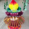 Atacado de funeral de fábrica papel sacrificial suprimentos de funeral ao vivo atacado bronzear novo cesto de flores cornucópia