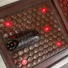Cojín Calefactor Vibratorio de Moxibustión con Luz de Fotón y Turmalina para Silla Ejecutiva, Tipo Respaldo, Almohadilla Calefactora para Cadera