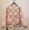 Jaqueta de Penas Infantil Meninos Forro Dupla Face de Penas Bebê Leve e Quente Meninas Jaqueta de Penas Três Provas Inverno Novo Estilo